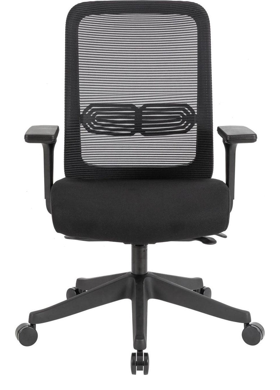 Lotus Ergonomic Mesh Chair in black from the front