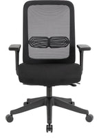 Lotus Ergonomic Mesh Chair in black from the front