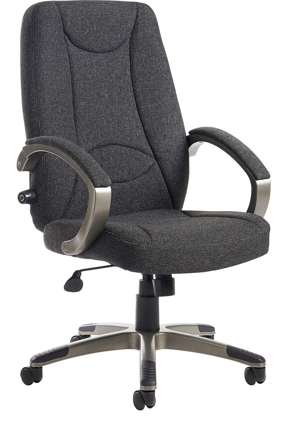 Lucca Fabric Manager's Chair in charcoal