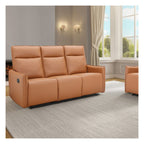 Lugo 3 Seater Recliner Sofa, Faux Leather, view 2