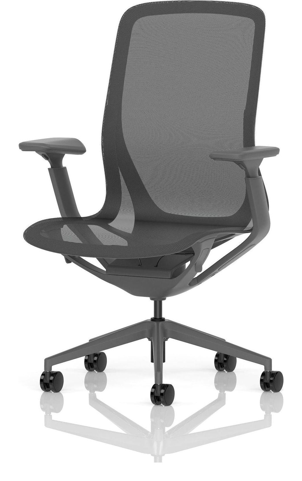 Lumo Executive Chair, shadow grey, no headrest, another view 2