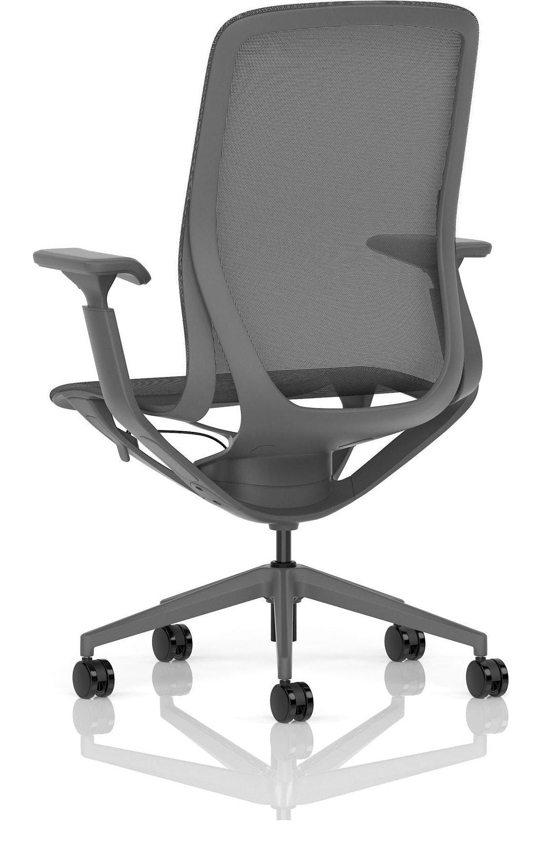 Lumo Executive Chair, shadow grey, no headrest, another view 4