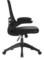 Luna High Back Mesh Chair in black, view 2