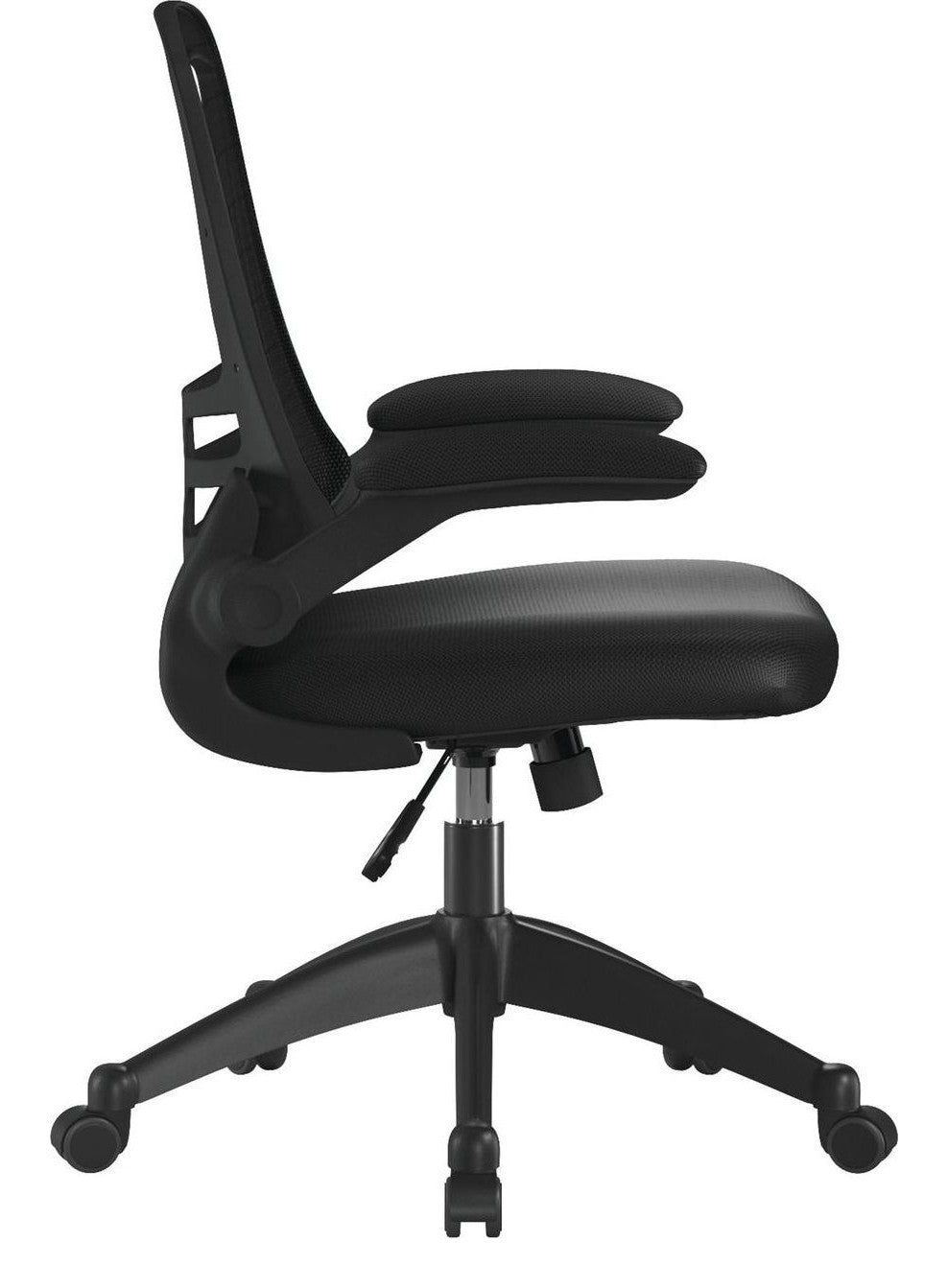 Luna High Back Mesh Chair in black, view 2