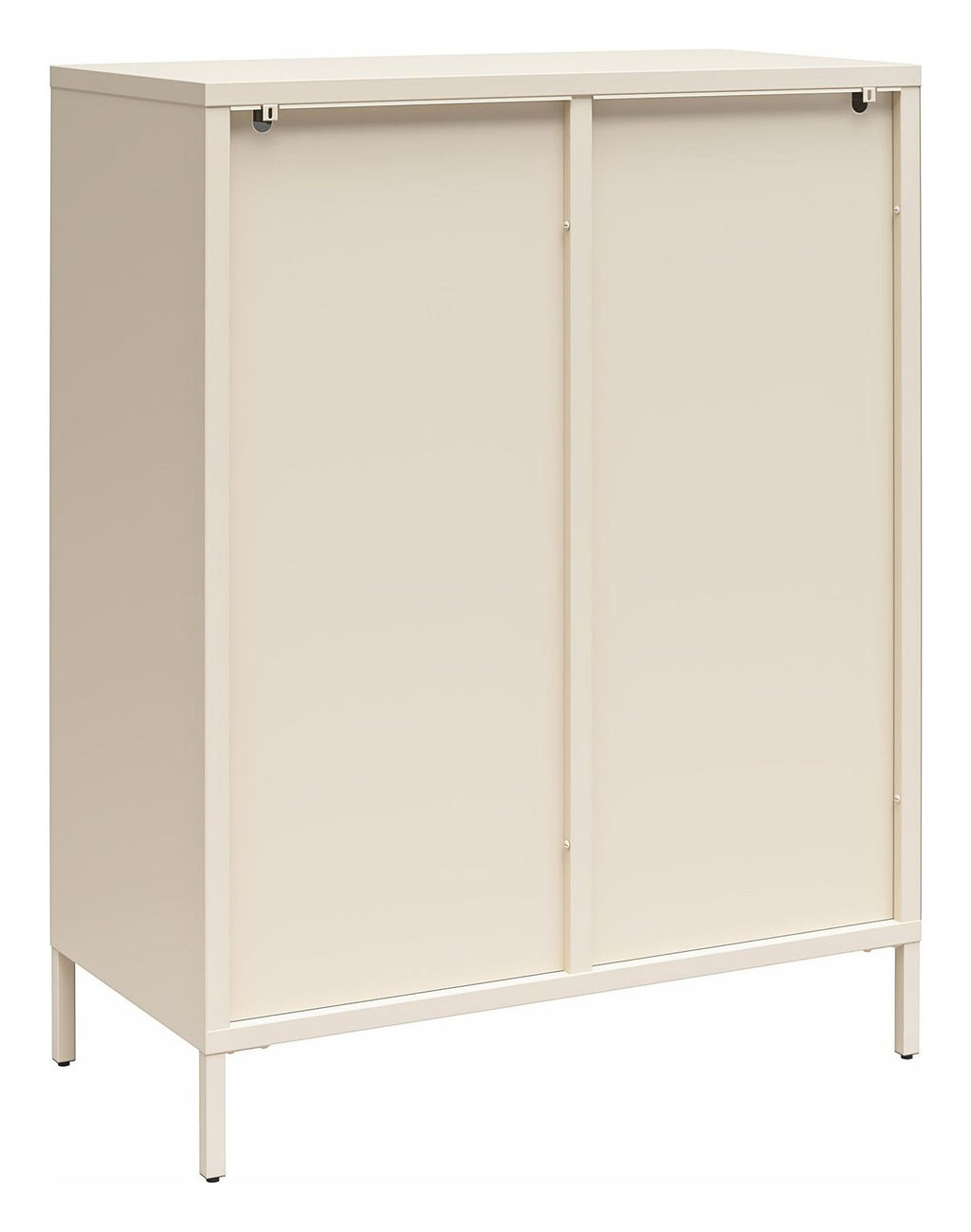 Luna Metal Accent Cabinet with Fluted Glass Doors, view 16