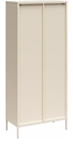 Luna Tall Metal Cabinet with Fluted Glass Doors, view 18