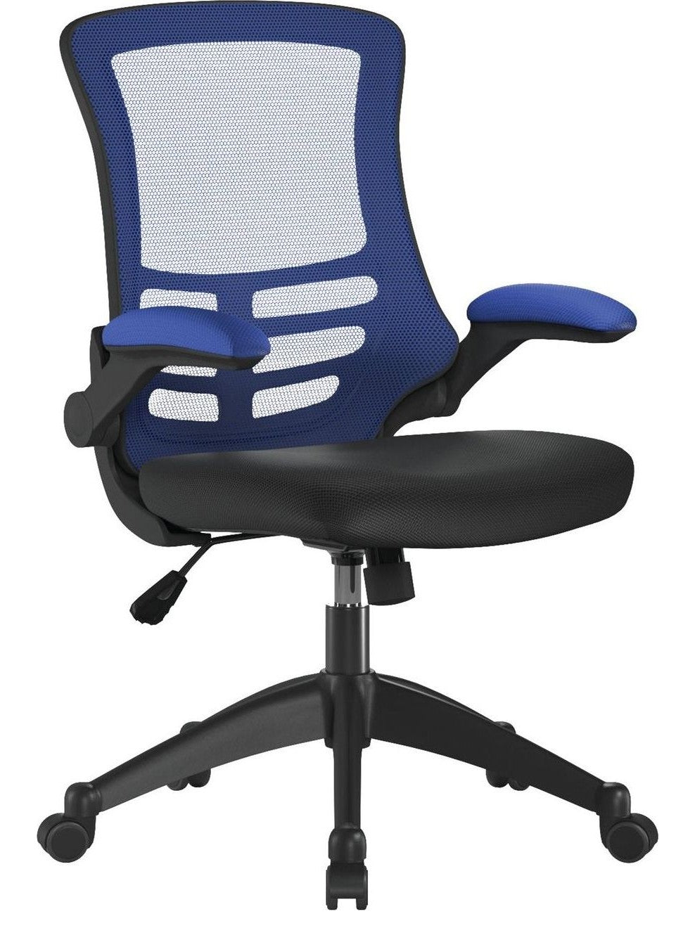 Luna Two Tone High Back Mesh Chair in blue/black