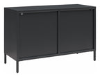Luna Wide Metal Cabinet with Fluted Glass Doors, view 10