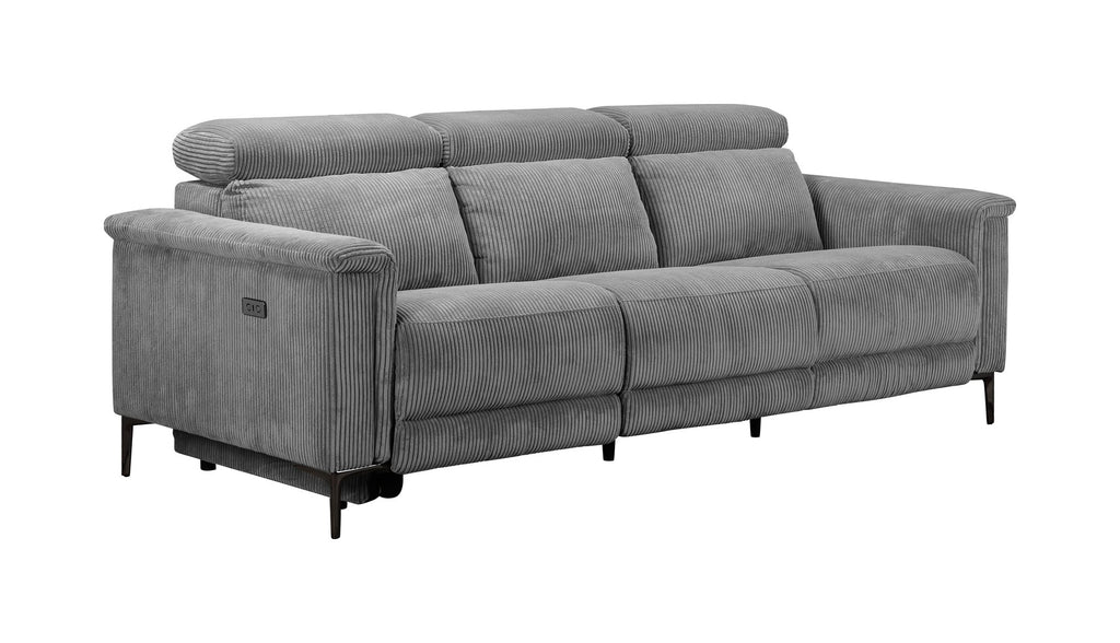 Lund 3 Seater Sofa with 2 Electric Recliners, Corduroy