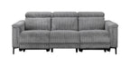 Lund 3 Seater Sofa with 2 Electric Recliners, Corduroy, view 3