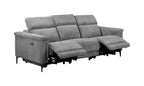 Lund 3 Seater Sofa with 2 Electric Recliners, Corduroy, view 4