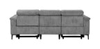 Lund 3 Seater Sofa with 2 Electric Recliners, Corduroy, view 5
