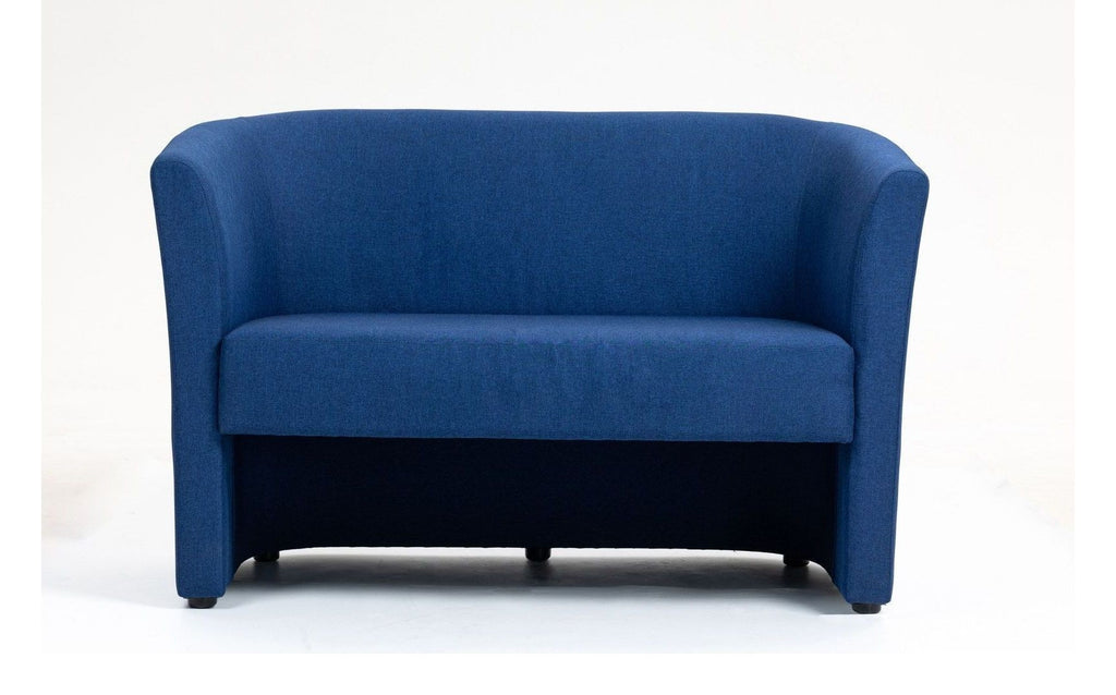 Luxe Fabric Tub Chair, cobalt blue, 2 seater