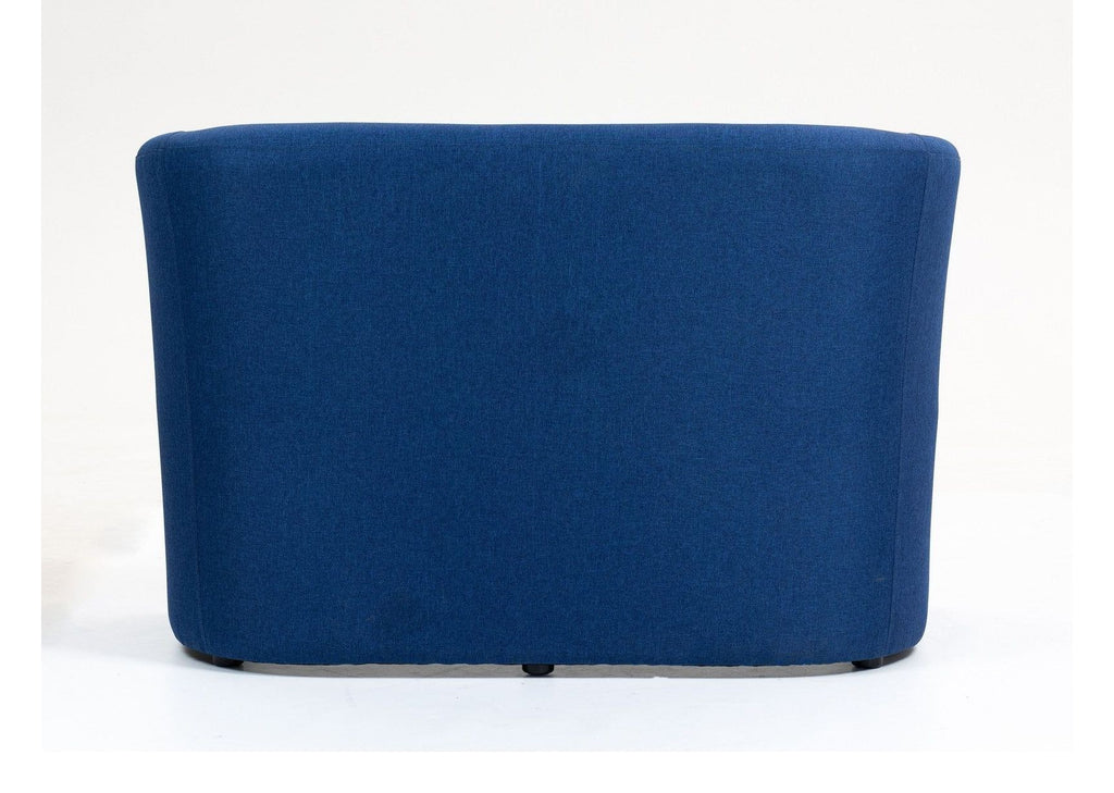Luxe Fabric Tub Chair, cobalt blue, 2 seater