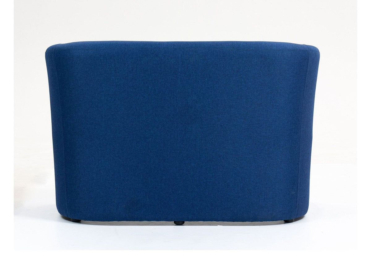 Luxe Fabric Tub Chair, cobalt blue, 2 seater