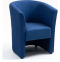 Luxe Fabric Tub Chair, cobalt blue, 1 seater