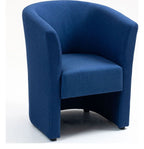 Luxe Fabric Tub Chair, cobalt blue, 1 seater