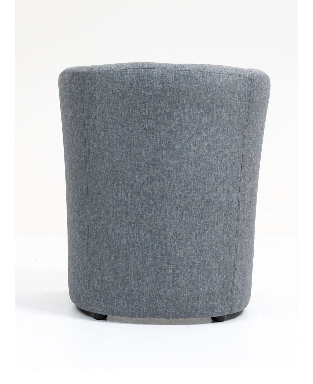 Luxe Fabric Tub Chair, smoke grey, 1 seater