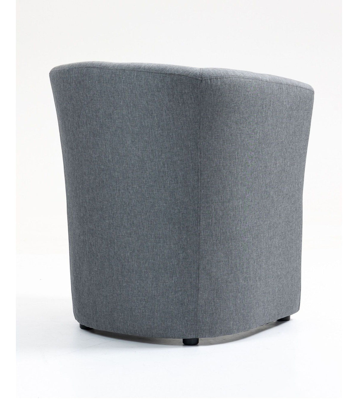 Luxe Fabric Tub Chair, smoke grey, 1 seater
