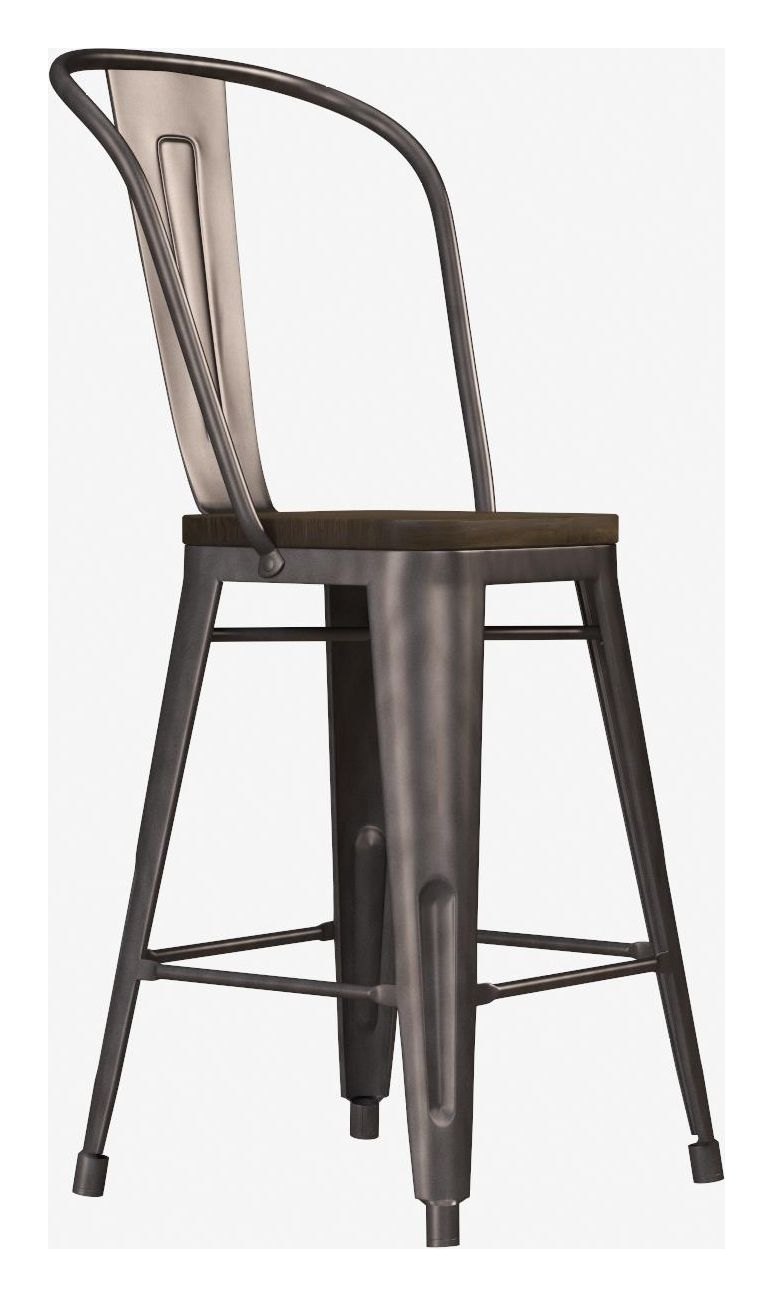 Luxor 24" Metal Counter Stool (Pack Of 2), view 12