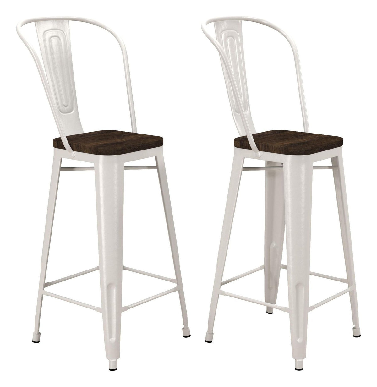 Luxor 30" Metal Bar Stool (Pack Of 2)