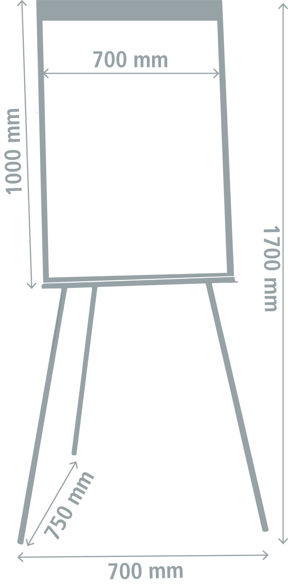 Magnetic Telescopic Flip Chart Easel