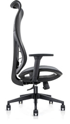 Mala Full Mesh Ergonomic Chair in ultra high back, black