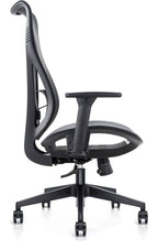 Mala Full Mesh Ergonomic Chair in high back, black