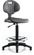 Malaga Polyurethane Medium Back Hi Rise Draughtsman Task Operator Chair, 