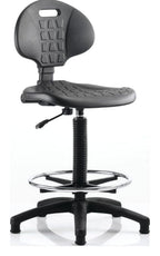 Malaga Polyurethane Medium Back Hi Rise Draughtsman Task Operator Chair, 