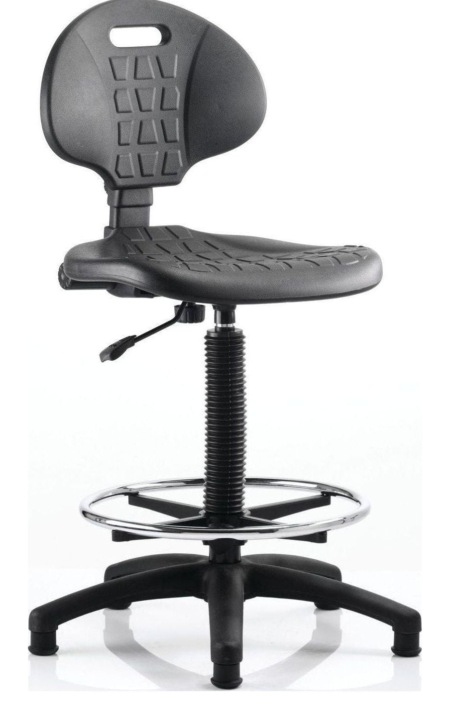 Malaga Polyurethane Medium Back Hi Rise Draughtsman Task Operator Chair, 