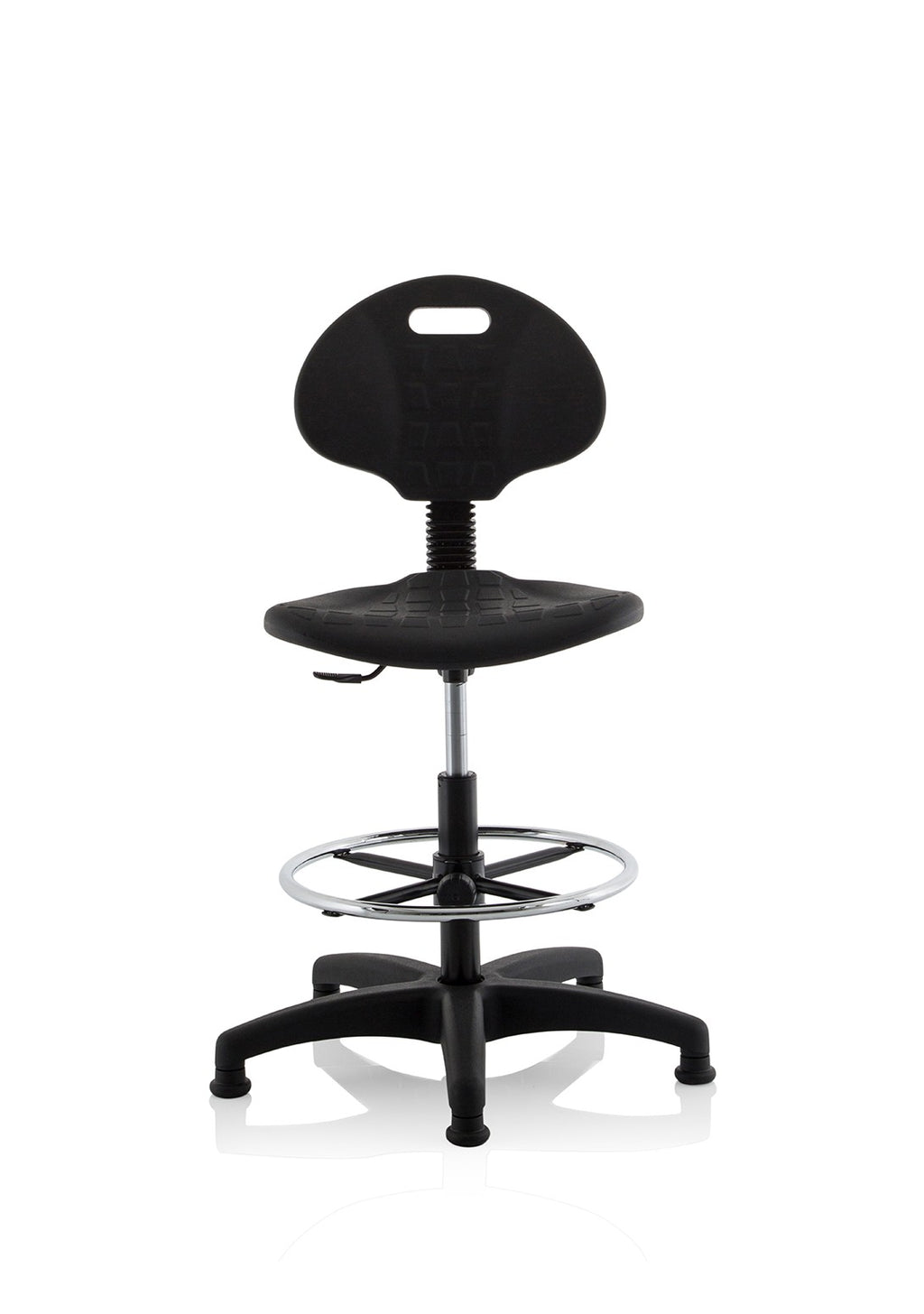 Malaga Polyurethane Medium Back Hi Rise Draughtsman Task Operator Chair, another view 1