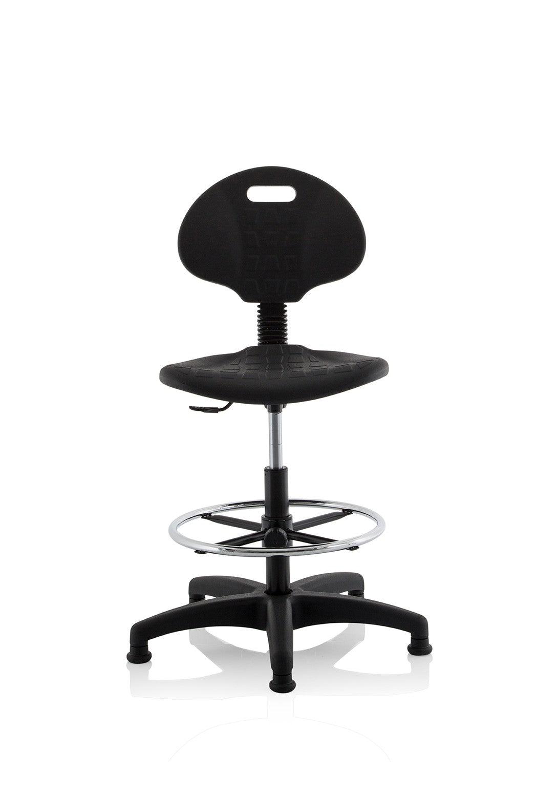 Malaga Polyurethane Medium Back Hi Rise Draughtsman Task Operator Chair, another view 1