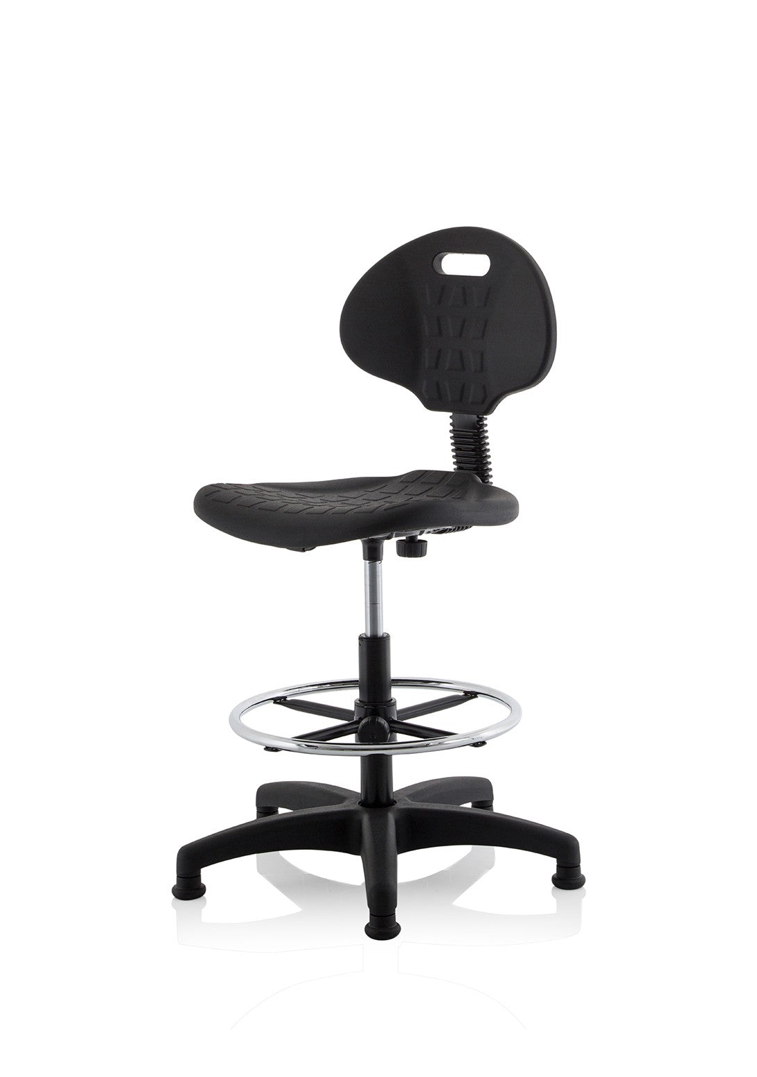 Malaga Polyurethane Medium Back Hi Rise Draughtsman Task Operator Chair, another view 2