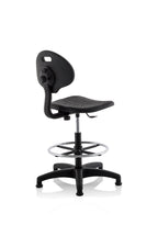 Malaga Polyurethane Medium Back Hi Rise Draughtsman Task Operator Chair, another view 6