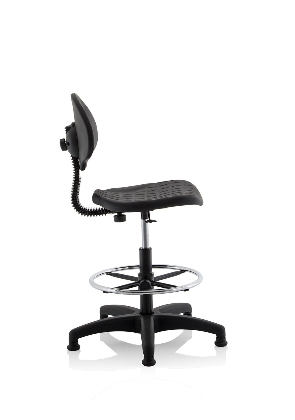 Malaga Polyurethane Medium Back Hi Rise Draughtsman Task Operator Chair, another view 7