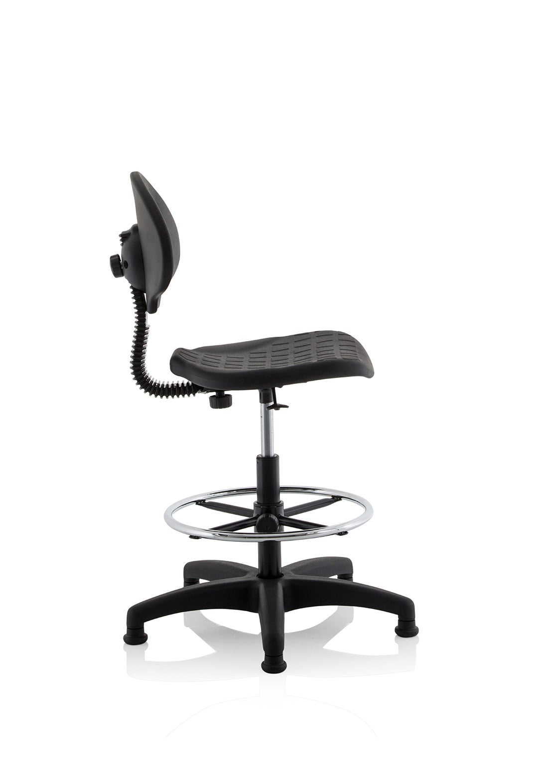 Malaga Polyurethane Medium Back Hi Rise Draughtsman Task Operator Chair, another view 7