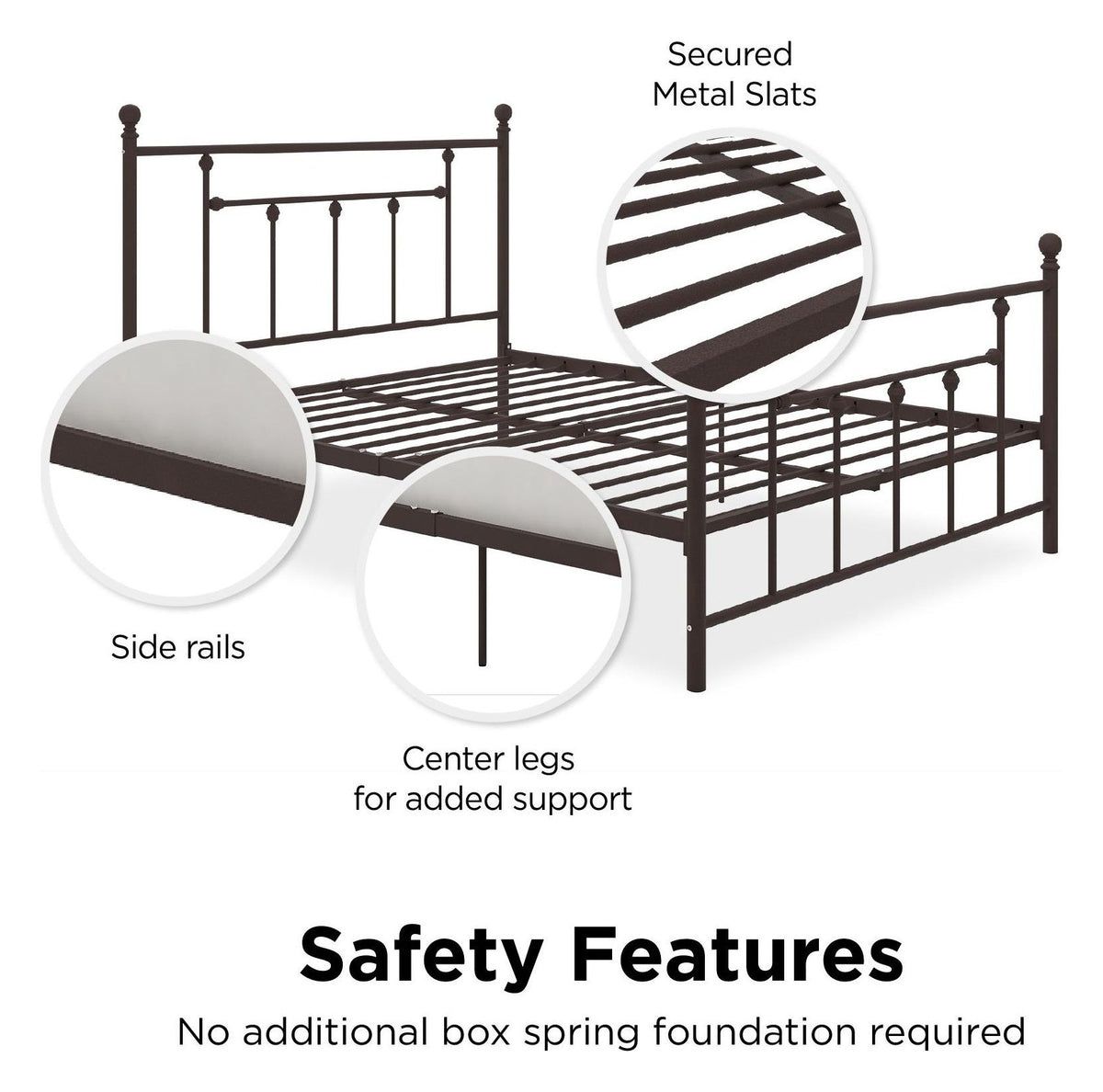 Manila Metal Bed, view 18