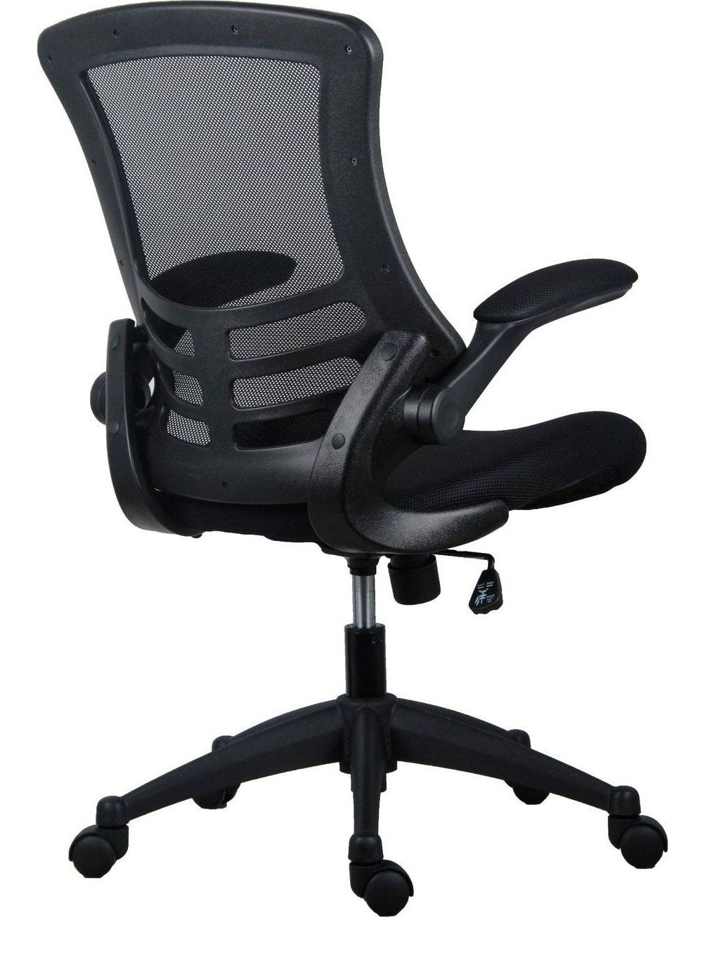 Marlos Mesh Back Office Chair in black from the back at an angle