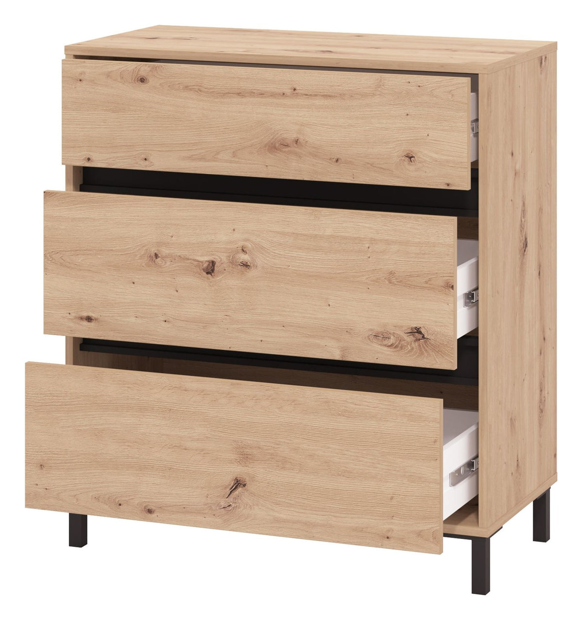 Marron 3-Drawer Dresser, view 5