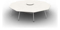 Mason Arthur Polygonal Cluster Desk with Steel Legs, black frame