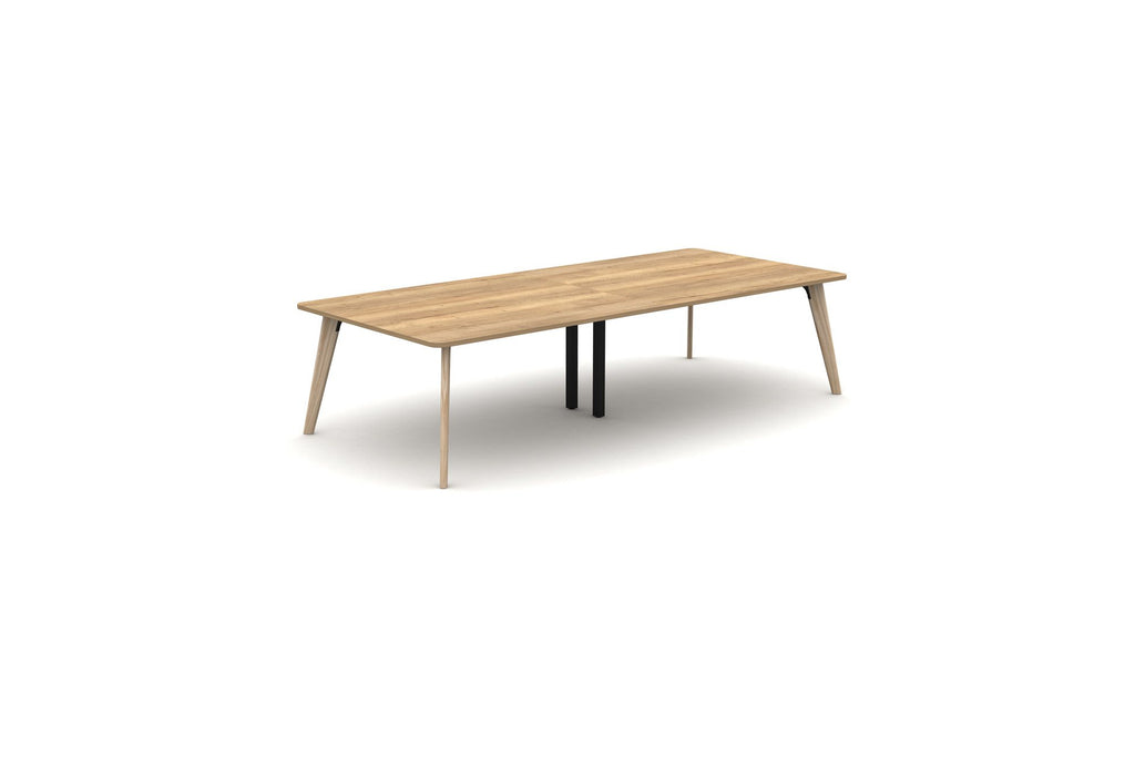 Mason Aztec 2 Piece Boardroom Table with Radiussed Corners, main frame