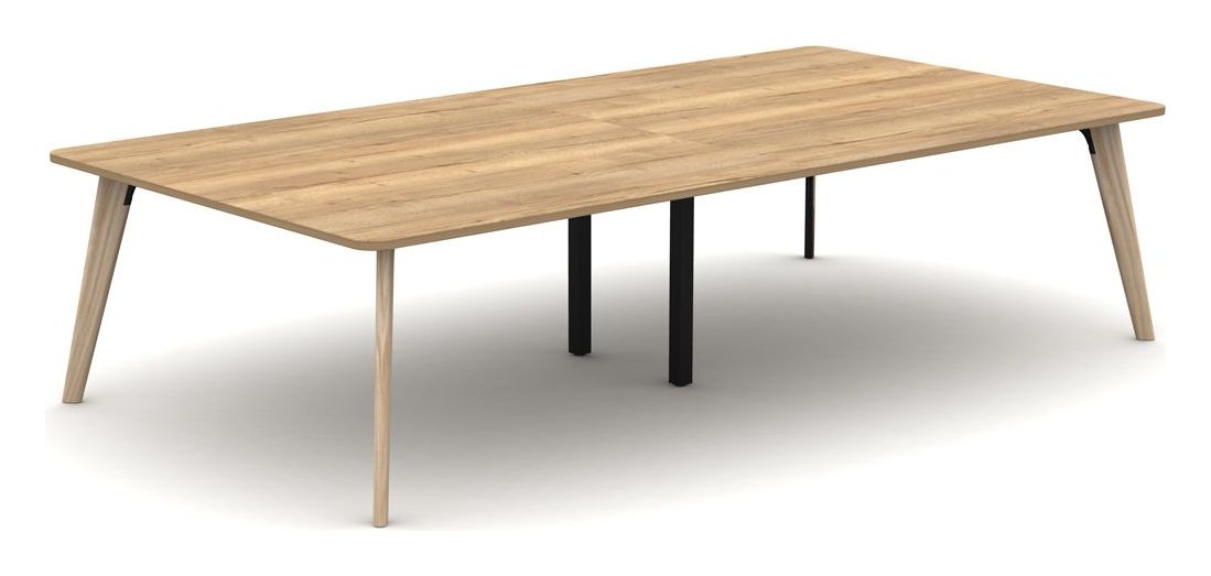 Mason Aztec 2 Piece Boardroom Table with Radiussed Corners