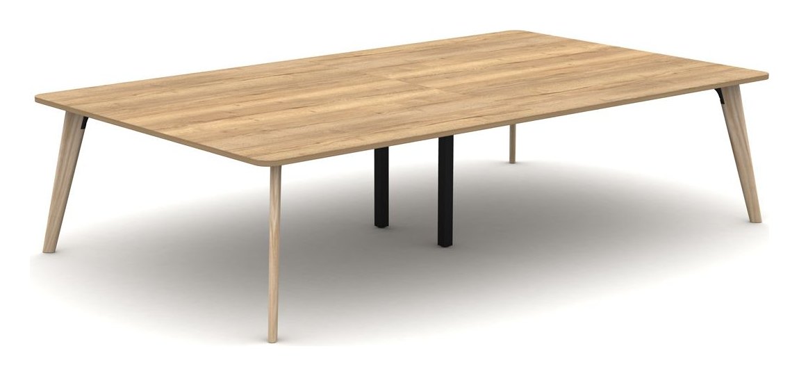 Mason Aztec 2 Piece Boardroom Table with Radiussed Corners