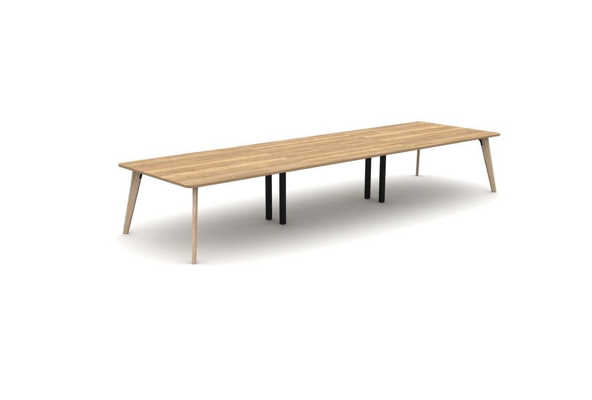 Mason Aztec 3 Piece Boardroom Table with Radiussed Corners, main frame