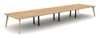 Mason Aztec 4 Piece Boardroom Table with Radiussed Corners