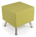 Mason Button Cube Stool on Wooden Feet, main frame