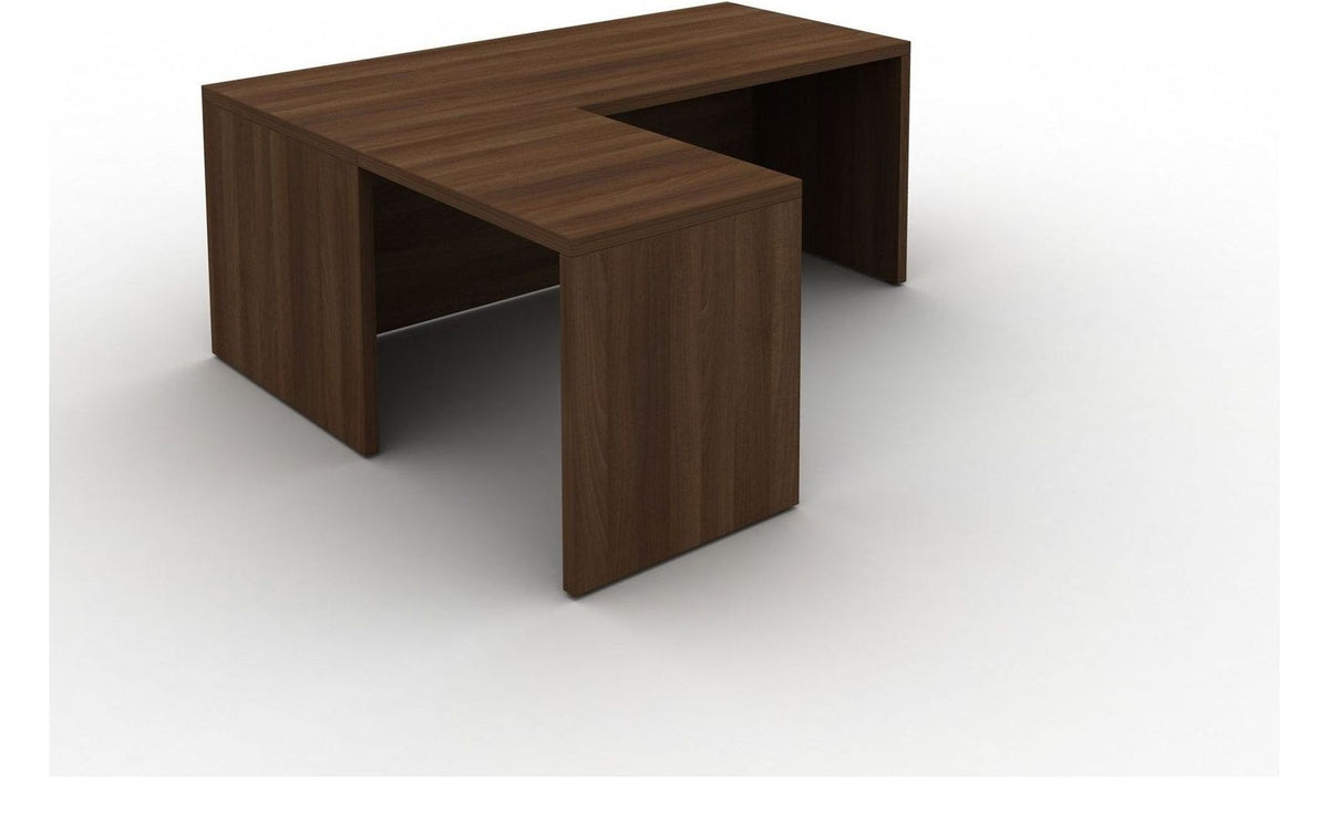Mason Cirrus Executive Desk with Return and Full Modesty Panel, left hand frame