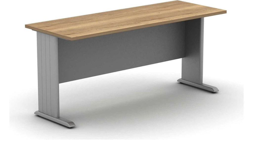 Mason Contrax2 Cantilever Return Desk, silver frame