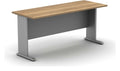 Mason Contrax2 Cantilever Return Desk, silver frame